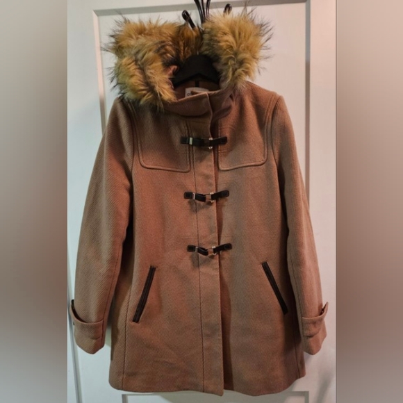 Cole Haan Wool faux fur coat - Picture 4 of 10